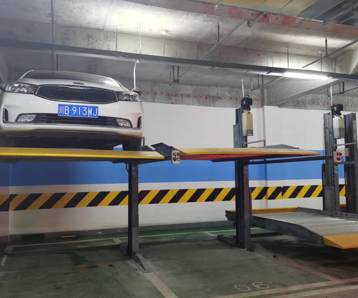 會澤兩層簡易類機械立體停車設備二手