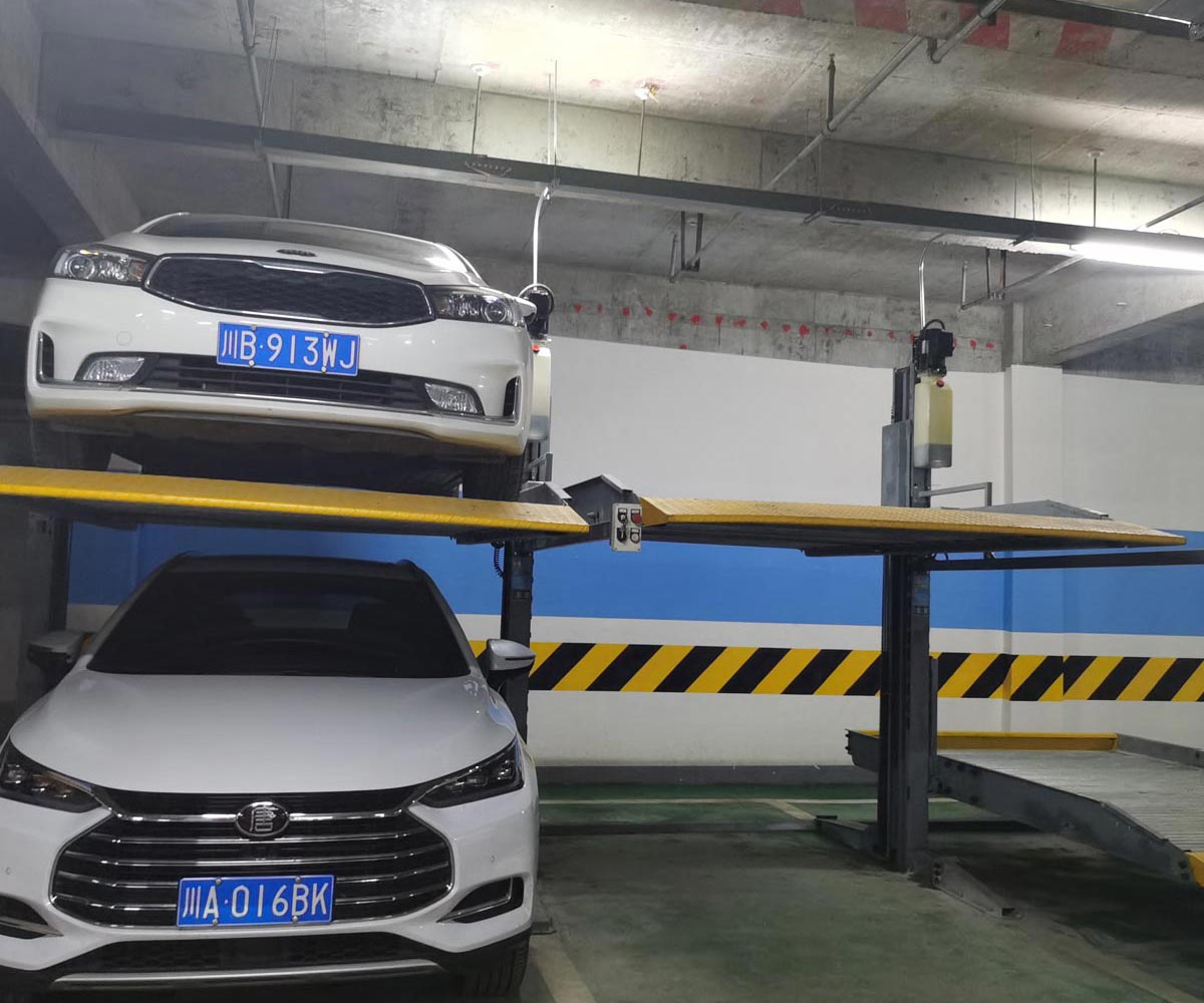 水富兩層升降橫移式停車設備租賃