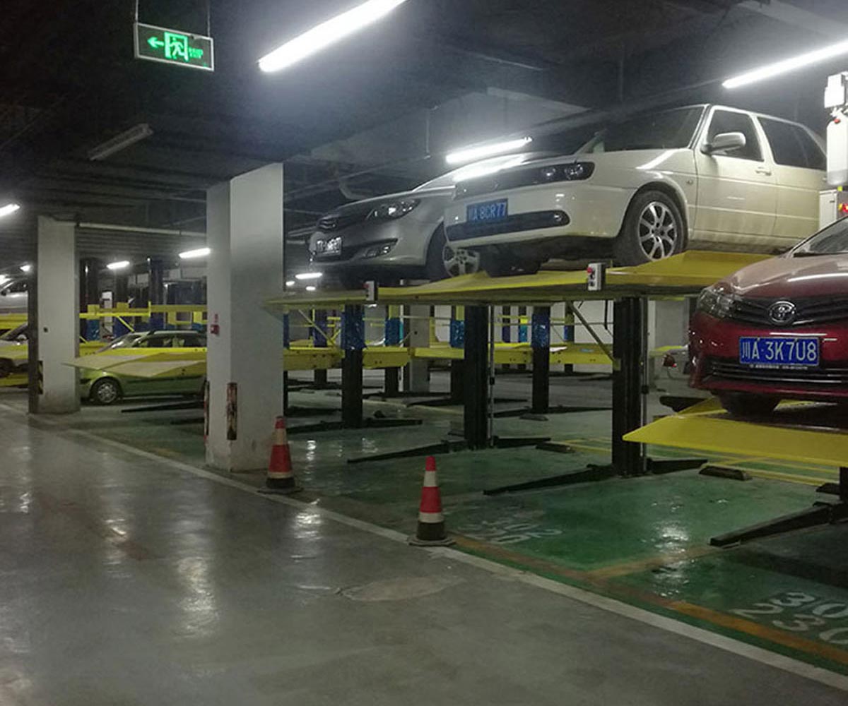 昆明兩層簡易升降機械停車設備過驗收