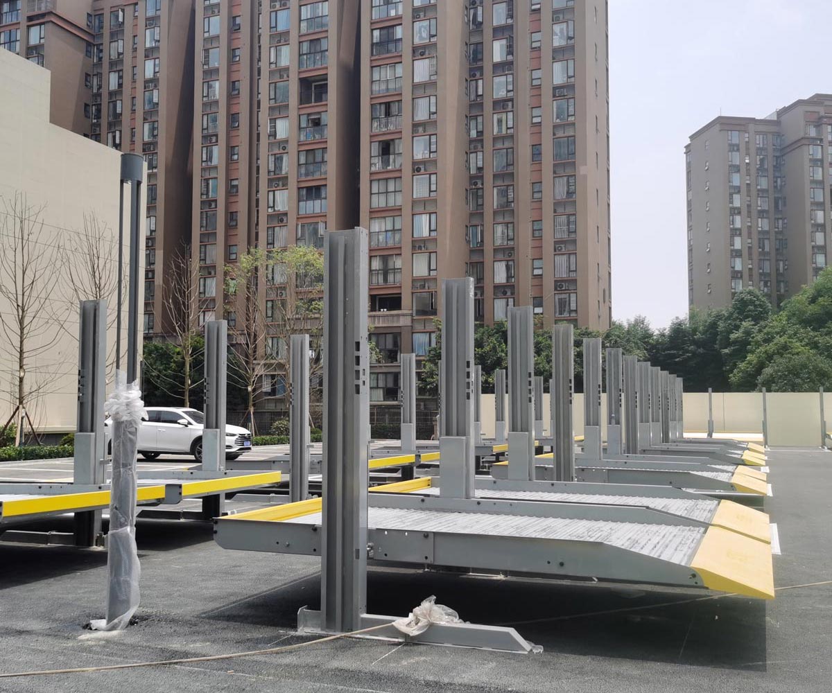 漾濞兩柱簡易式機械停車過驗收