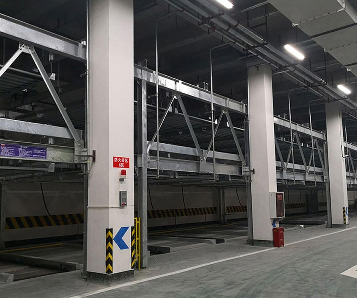 水富兩層升降平移停車庫過驗收