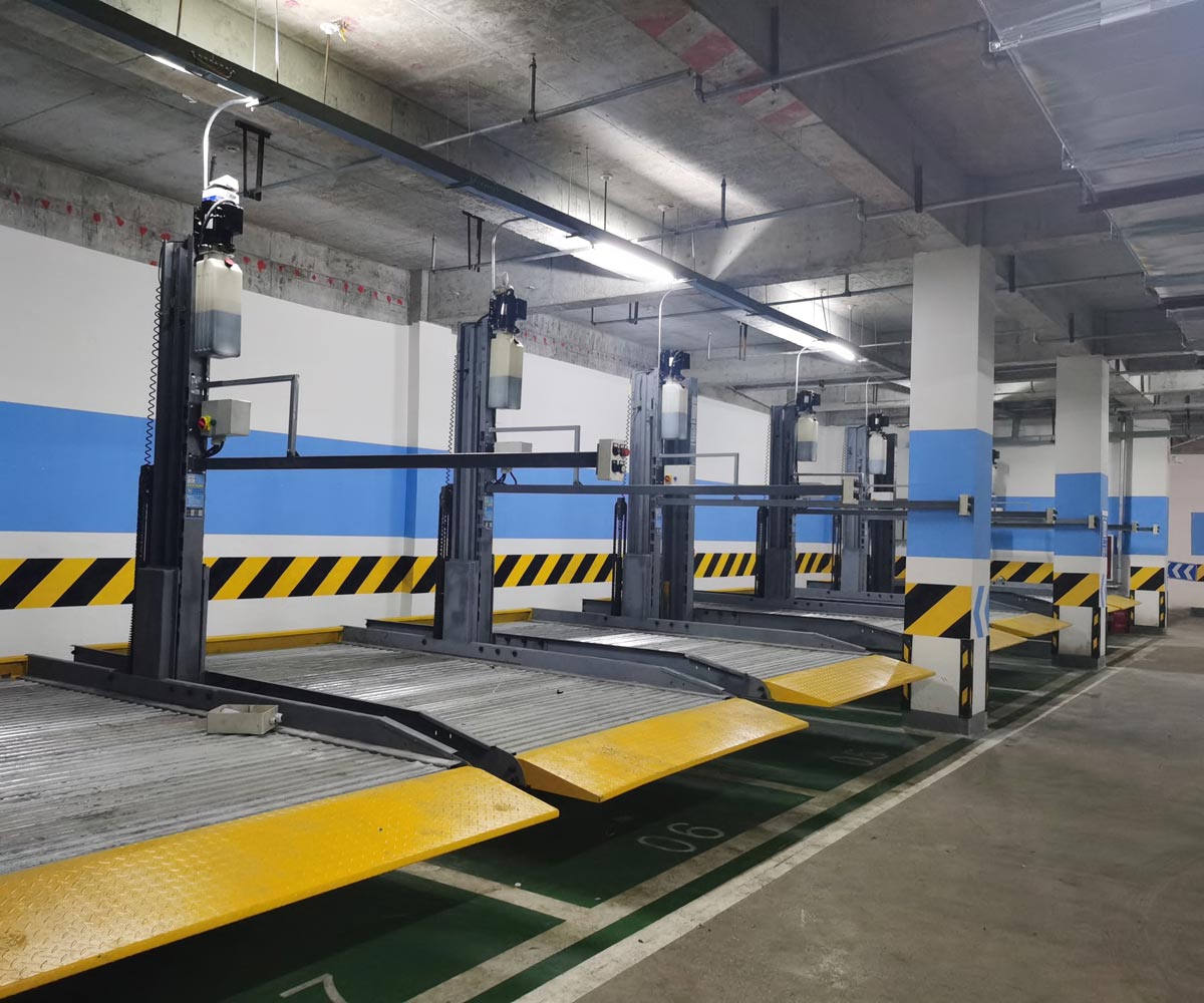 綏江兩柱自動化兩層停車設備